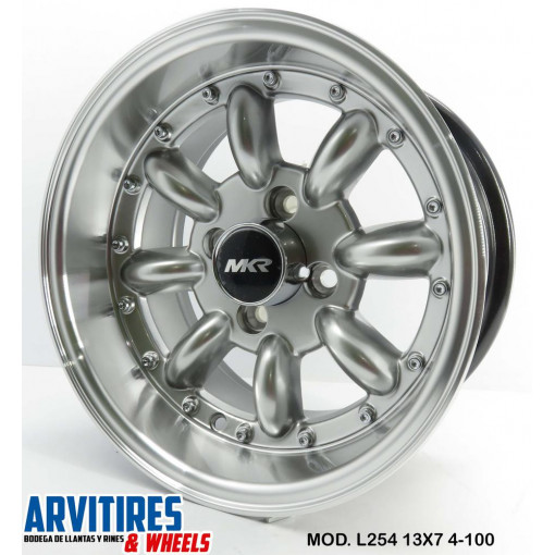 RIN 13X7 4-100 MKR SILVER LIP POLISH MOD L254