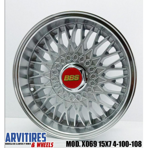 RIN 15X7 4-100/108 MKR SILVER MACHINE LIP MD X069