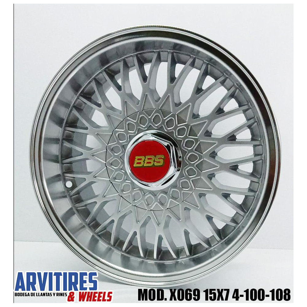 RIN 15X7 4-100/108 MKR SILVER MACHINE LIP MD X069