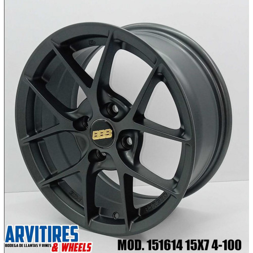RIN 15X7 4-100 MATT GRAY MOD 151614