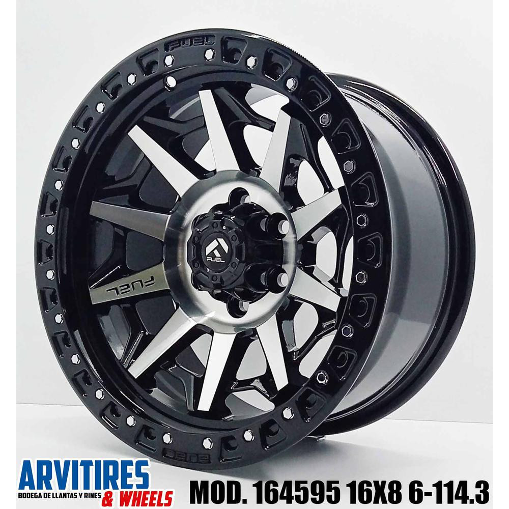 RIN 16X8 6-114 3 BMF CHROME RIVETS MOD 164595