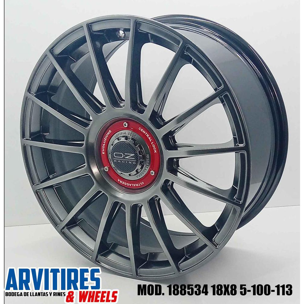 RIN 18X8 5-100/113 HYPER BLACK MOD 188534