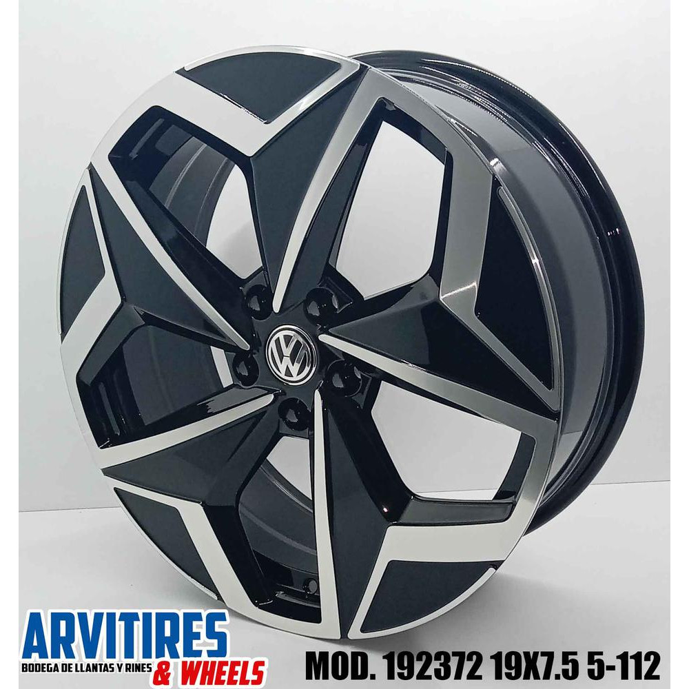 RIN 19X7 5 5-112 R1 BLLACK MACHINE FACE MOD 192372