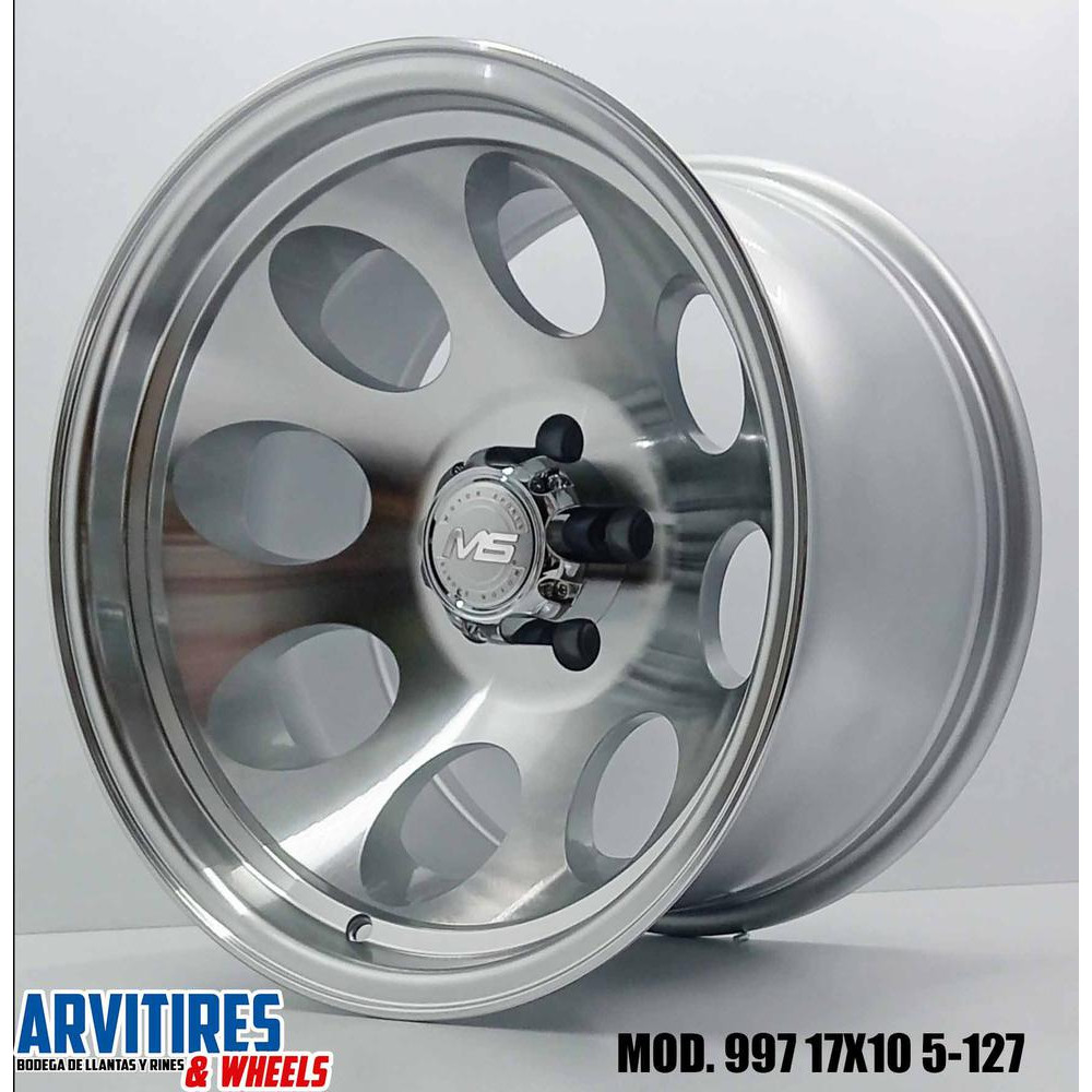 RIN 17X10 5-127 SILVER MACHINE FACE MOD 997