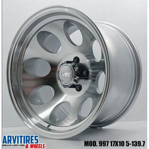 RIN 17X10 5-139 7 SILVER MACHINE FACE MOD 997