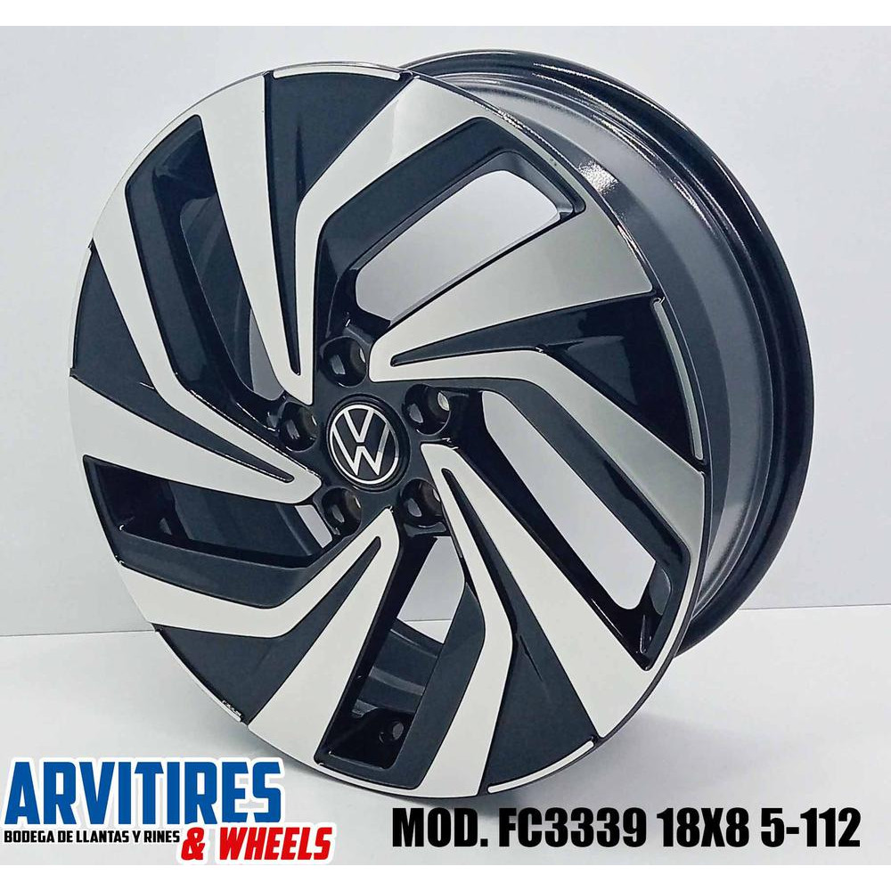 RIN 18X7 5-112 FLOW FORMING BLACK MACH F MD FC3339