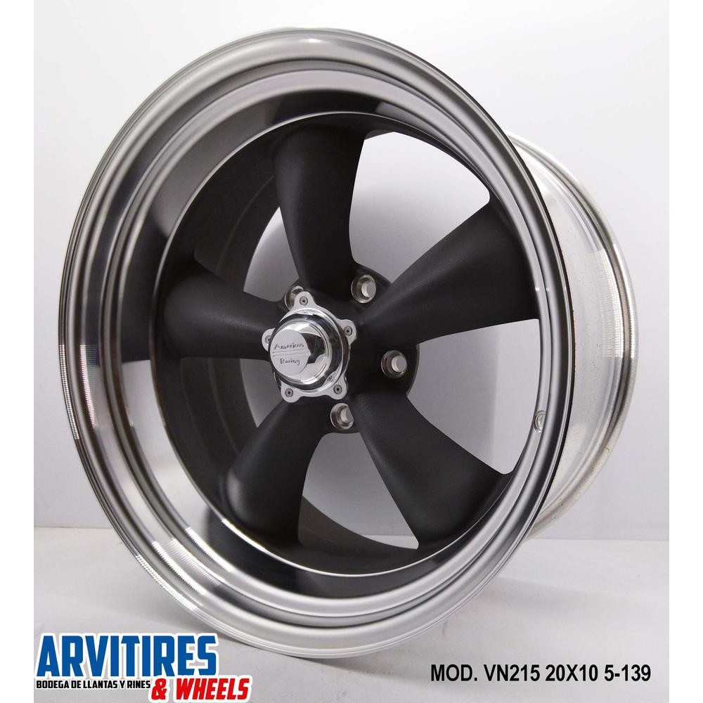 RIN 20X10 5-127 MAG GRAY MACHINED LIP MOD VN215