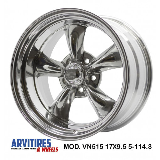 RIN 17X8 5-114 AMERICAN RACING POLISH MOD VN515F