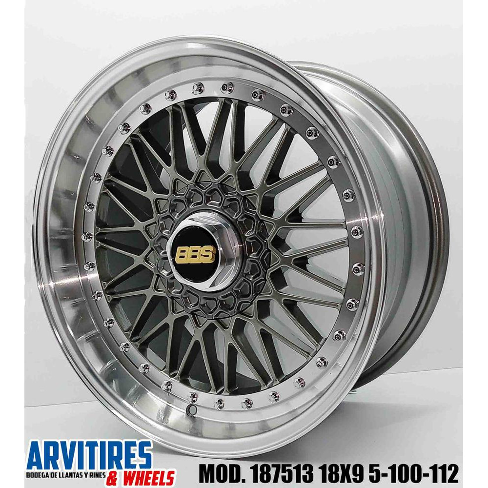 RIN 18X9 5-100/112 GMM LIP CHRM RVTS MOD 187513R