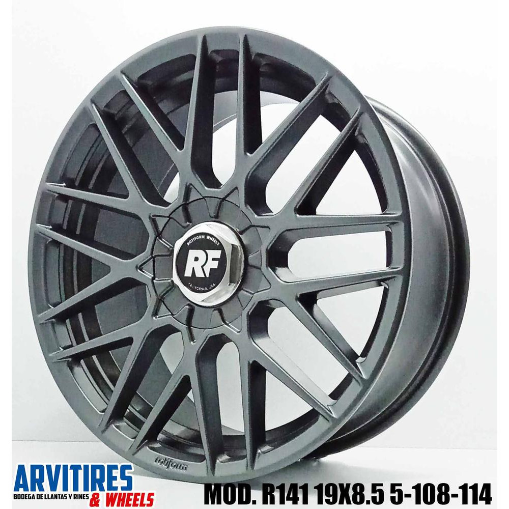 RIN 19X8 5 5-108/114 RSE MATTE ANTHRACITE MOD R141