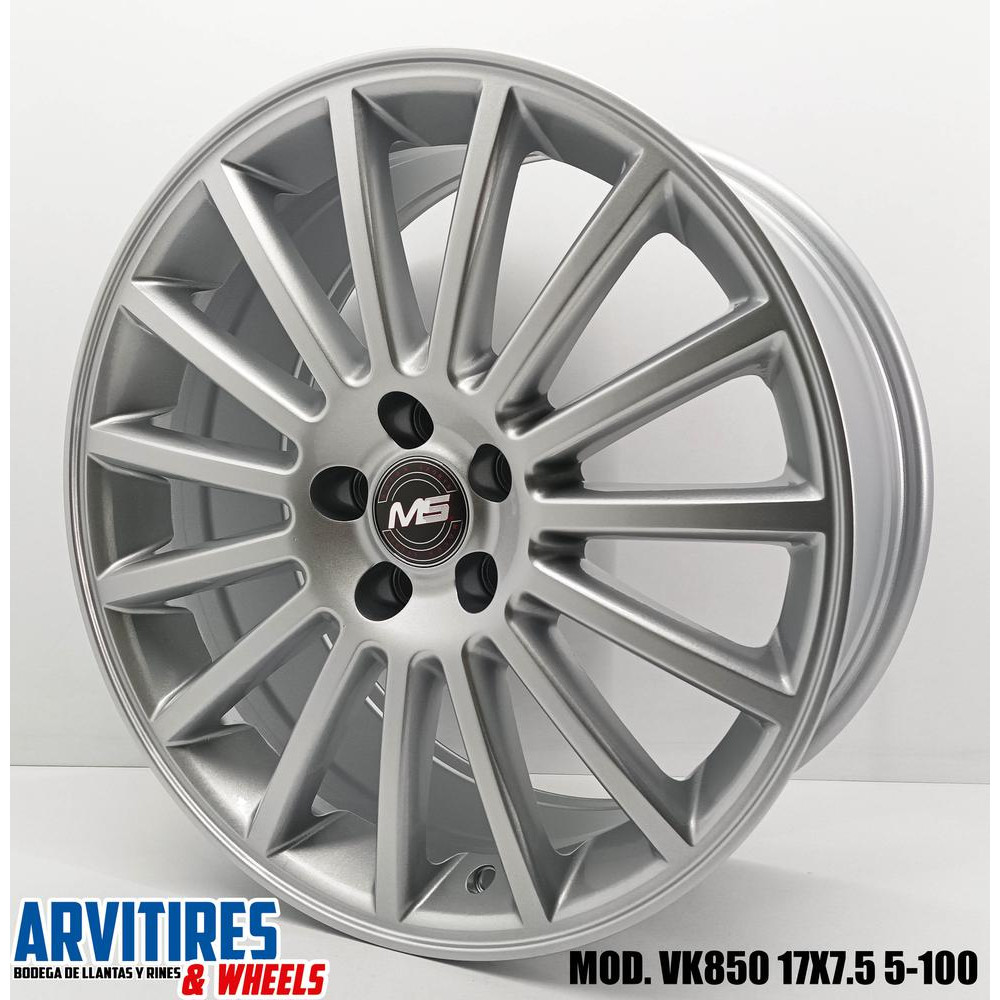 RIN 17X7 5 5-100 MS SILVER MOD VK850