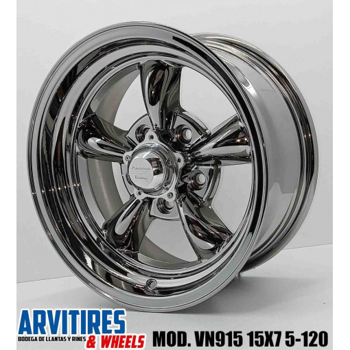 RIN 15X7 5-120 65 AMERICAN RACING CHROME MOD VN915
