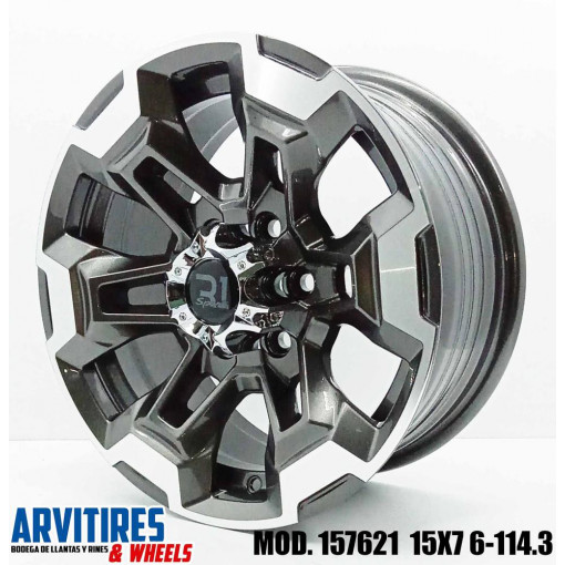 RIN 15X6-114 3 GUNMETAL MACHINE FACE MOD 157621