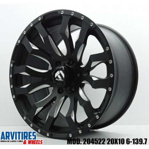 RIN 20X10 6-139 7 MATE BLK MILLING DOOTS MD 204522