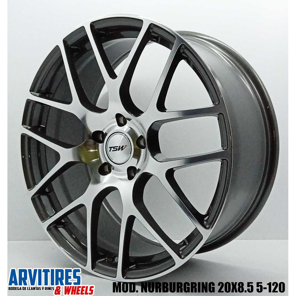 RIN 20X8 5 5-120 GM W/MIRROR CUT F MOD NURBURGRING
