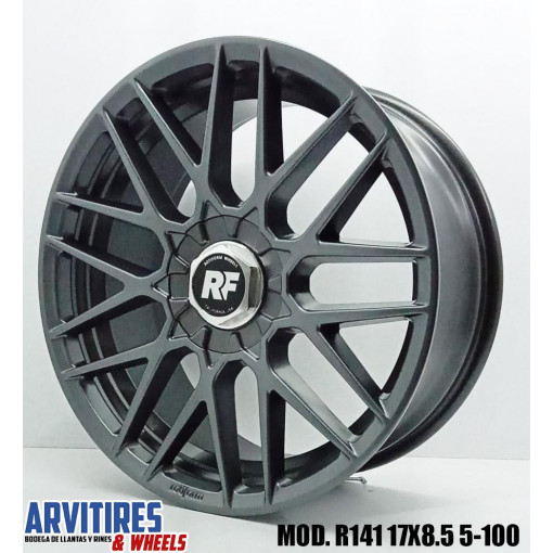 RIN 17X9 5-100 RSE MATTE ANTHRACITE MOD R141R