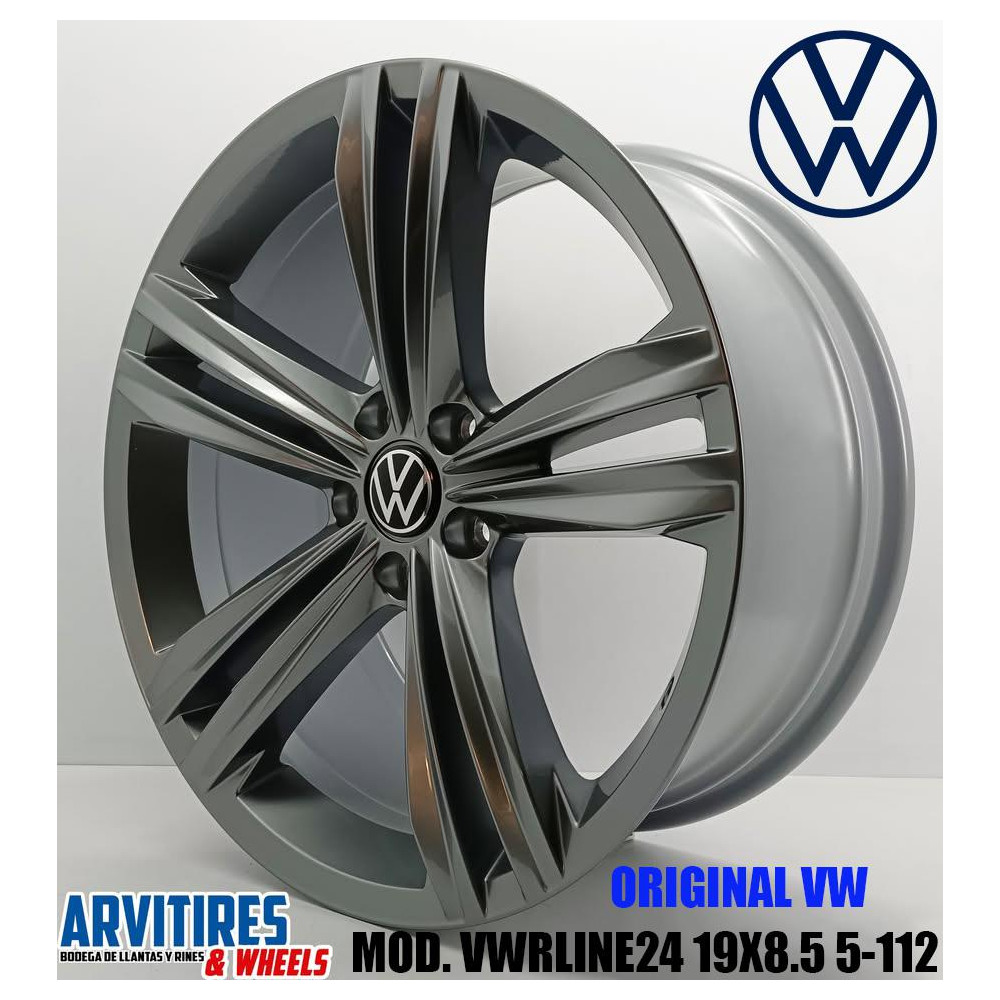 RIN19X8 5 5-112 ORIGINAL VW SILVER MOD VWRLINE24