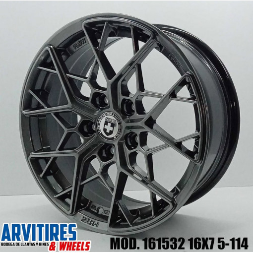 RIN 16X7 5-114 R1 HYPER BLACK MOD 161532