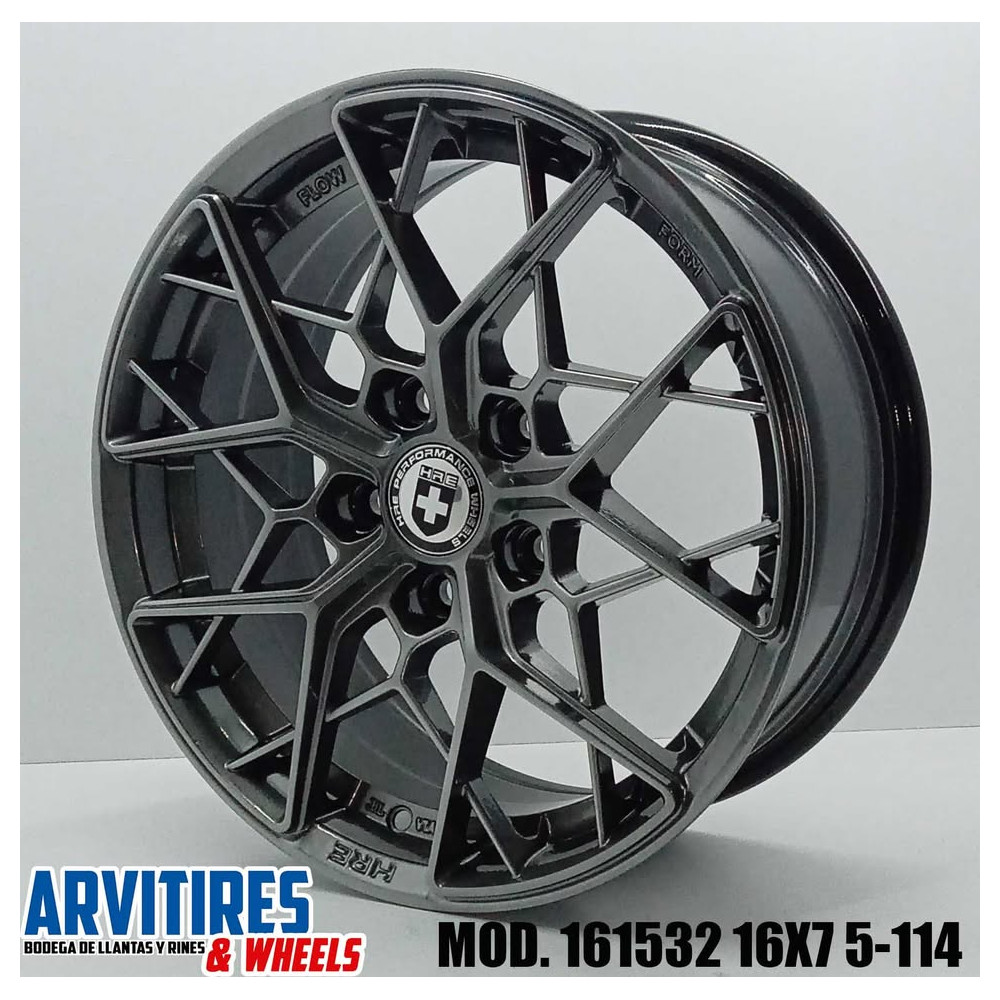 RIN 16X7 5-114 R1 HYPER BLACK MOD 161532