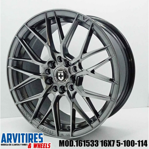 RIN 16X7 5-100/114 3 R1 HYPER BLACK MOD  161533