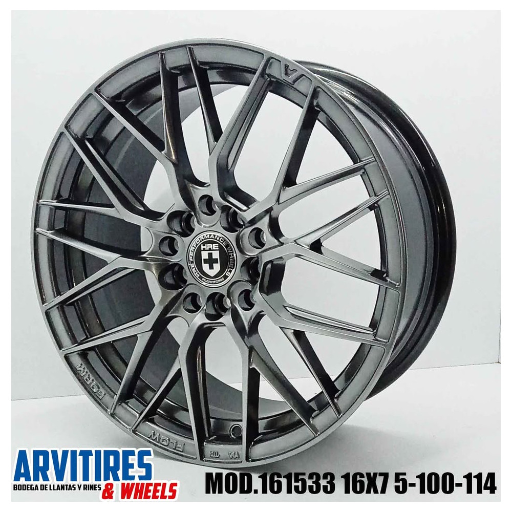 RIN 16X7 5-100/114 3 R1 HYPER BLACK MOD  161533