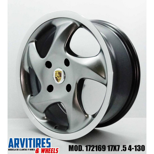 RIN 17X7 5 GUNMETAL MACHINE LIP MOD 171969