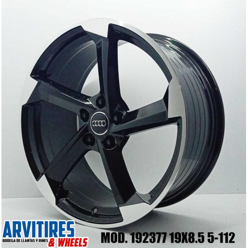 RIN 19X8 5 5-112 R1 SPORT BLACK MACHINE MOD 192377