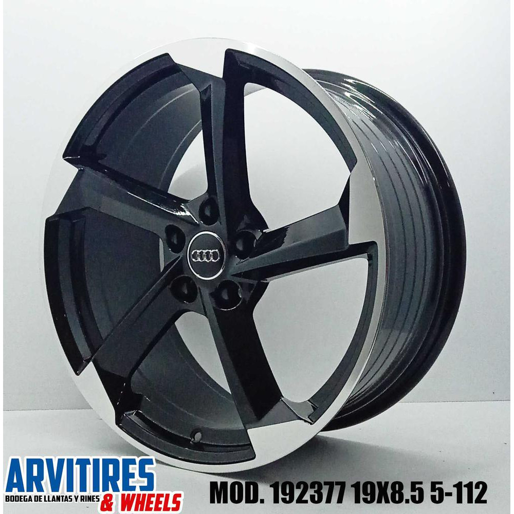 RIN 19X8 5 5-112 R1 SPORT BLACK MACHINE MOD 192377