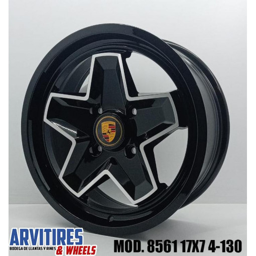 RIN 17X7 4-130 MKR BLACK MACHINE FACE MOD 8561