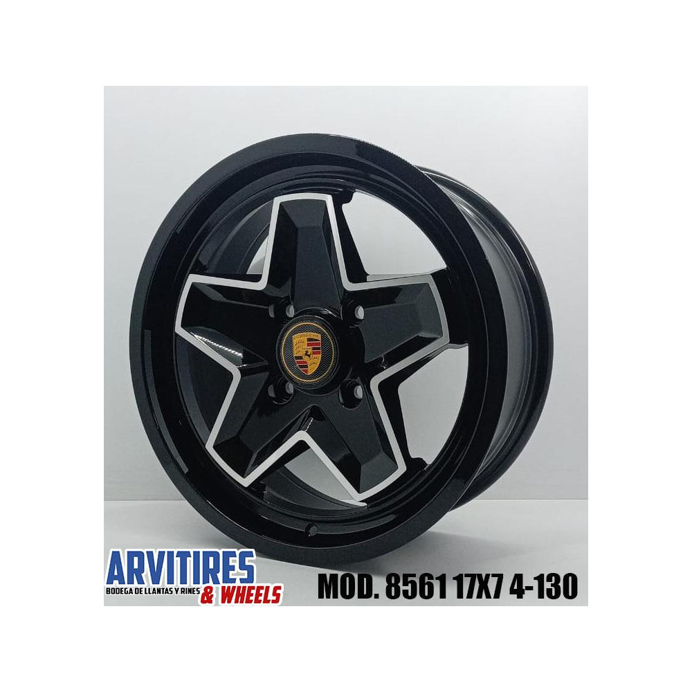 RIN 17X7 4-130 MKR BLACK MACHINE FACE MOD 8561