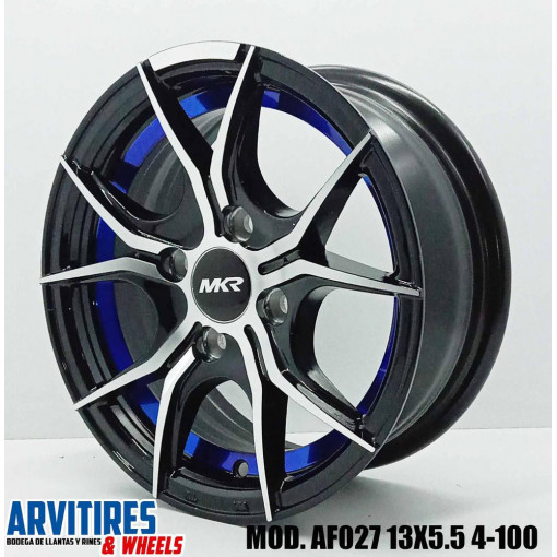 RIN 13X5 5 4-100 BMF BLUE LINE MOD AF027