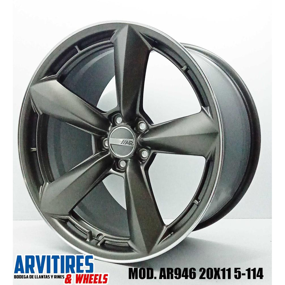 RIN 20X9 5 5-114 MATTE ANTHRACITE W/MACH MD AR946F