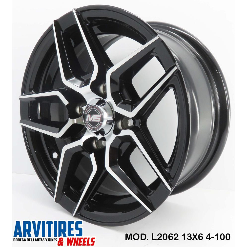 RIN 14X6 4-100/108 BLACK MACHINE FACE MOD L2062