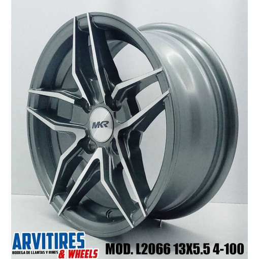 RIN 13X5 5 4-100 GUNMETAL MACHINE FACE MOD L2066