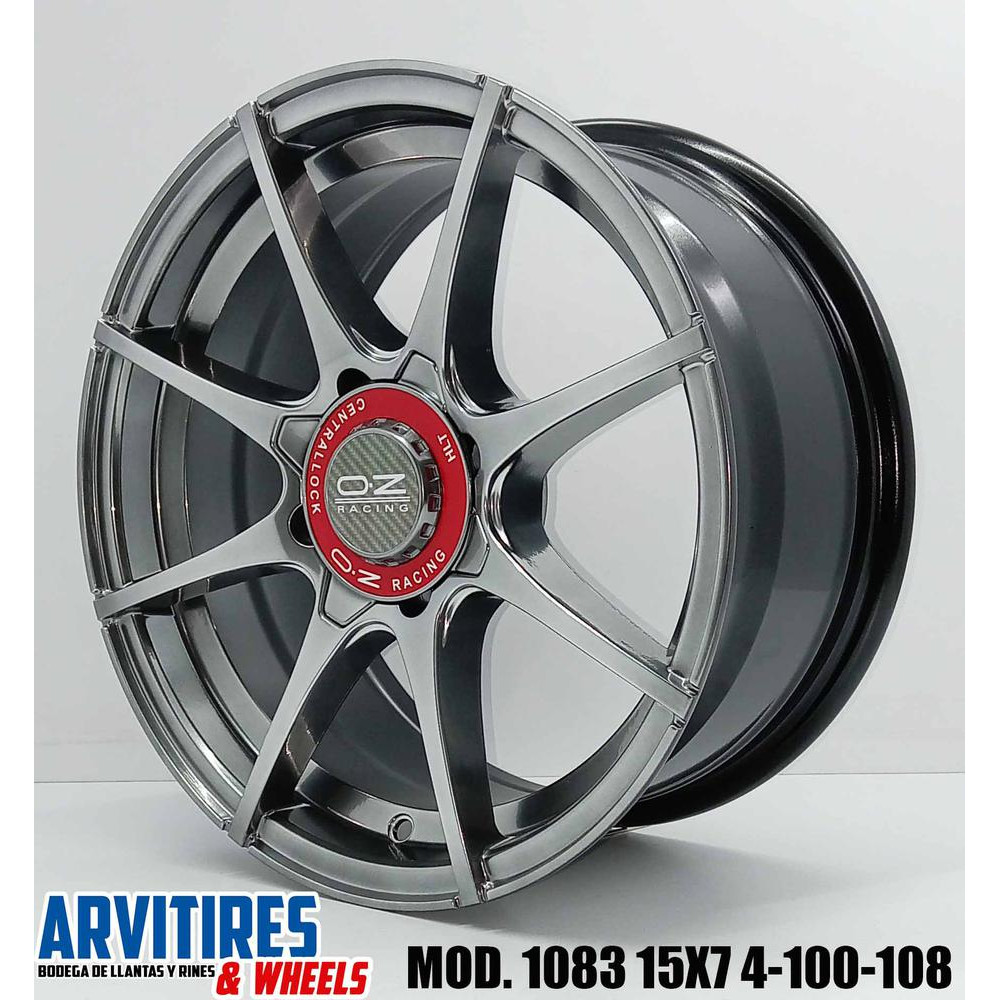 RIN 15X7 4-100/108 HYPER BLACK MOD 1083