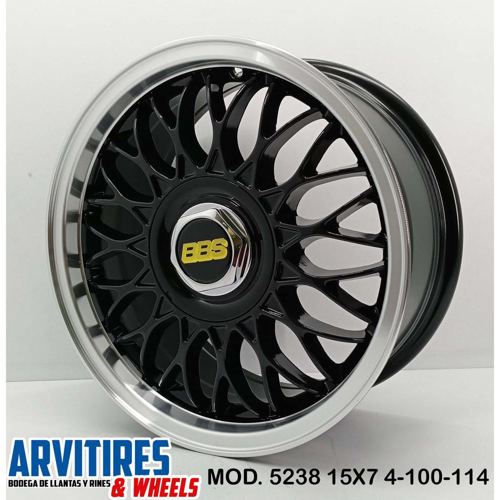 RIN 15X7 5-100/114 MKR BLACK MACHINE LIP MOD 5238