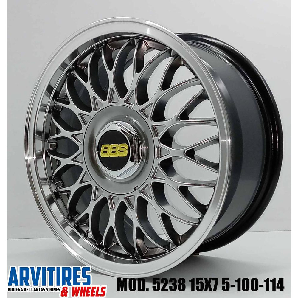 RIN 15X7 5-100/114 HYPER BLACK MACH LINE MD 5238