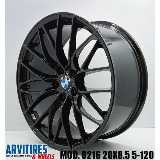 RIN 20X8 5 5-120 GLOSS BLACK MOD 0216F