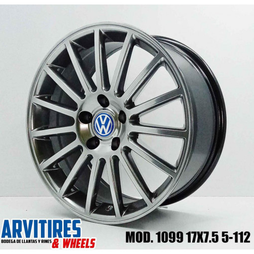 RIN 17X7 5 5-112 MKR HYPER BLACK MOD 1099