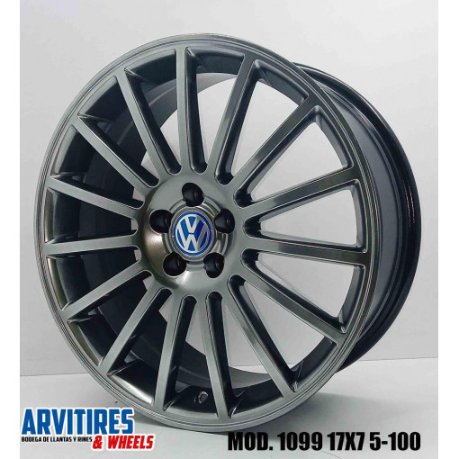 RIN 17X7 5 5-100 MKR HYPER BLACK MOD 1099