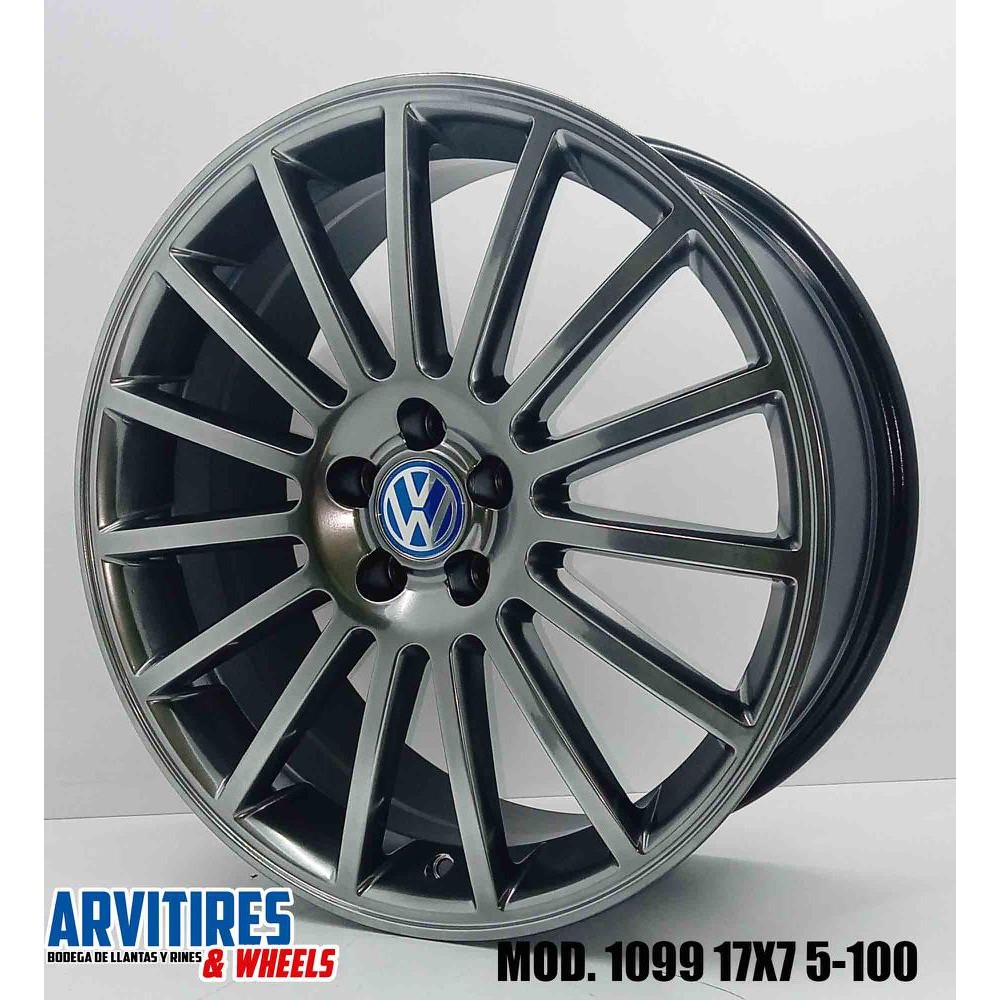 RIN 17X7 5 5-100 MKR HYPER BLACK MOD 1099