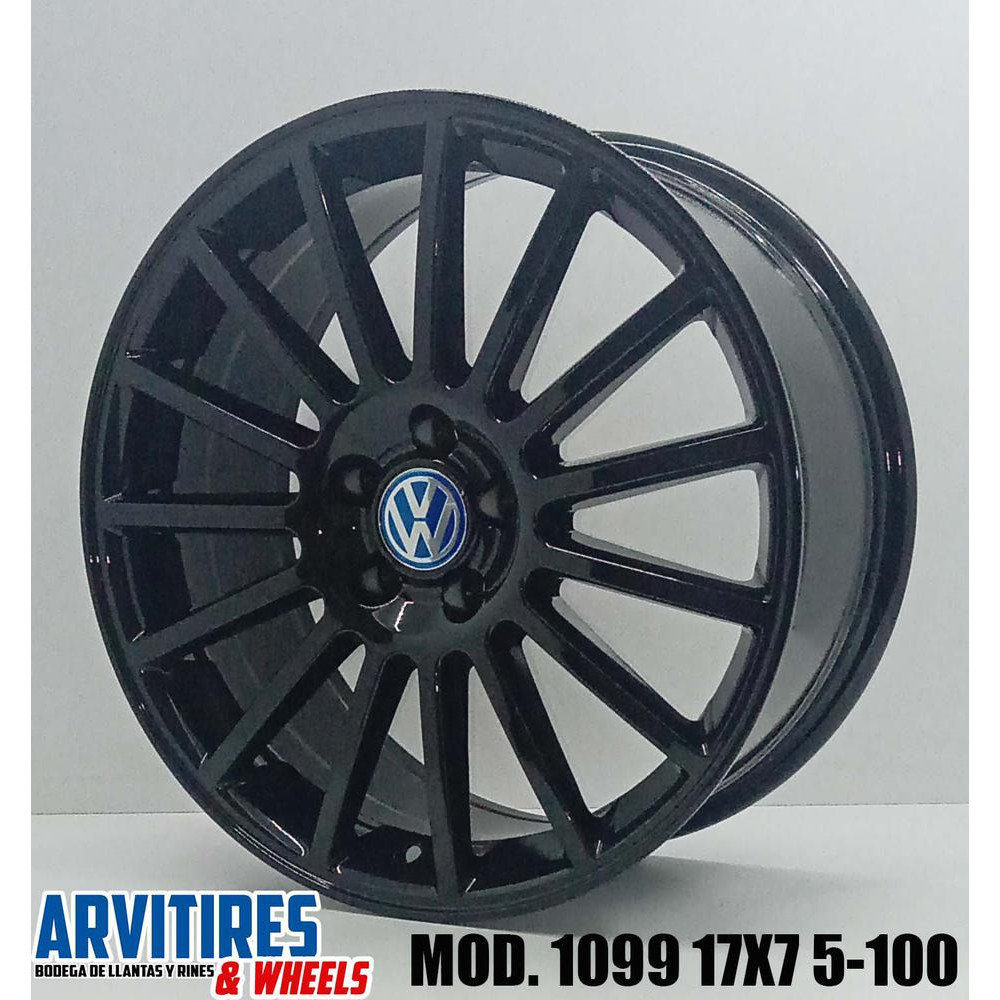 RIN 17X7 5 5-100 MKR BLACK MOD 1099