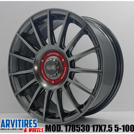 RIN 17X7 5 5-100/113 R1 HYPER BLACK MOD 178530