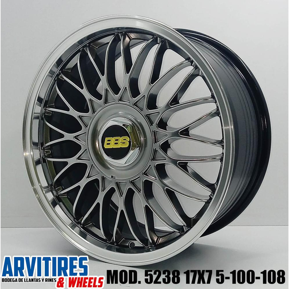 RIN 17X7 5 5-100/113 HYPER BLACK MACH LINE MD 5238