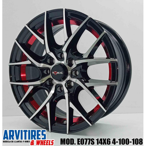 RIN 14X6 4-100/108 BMF RED LINE MOD E077S