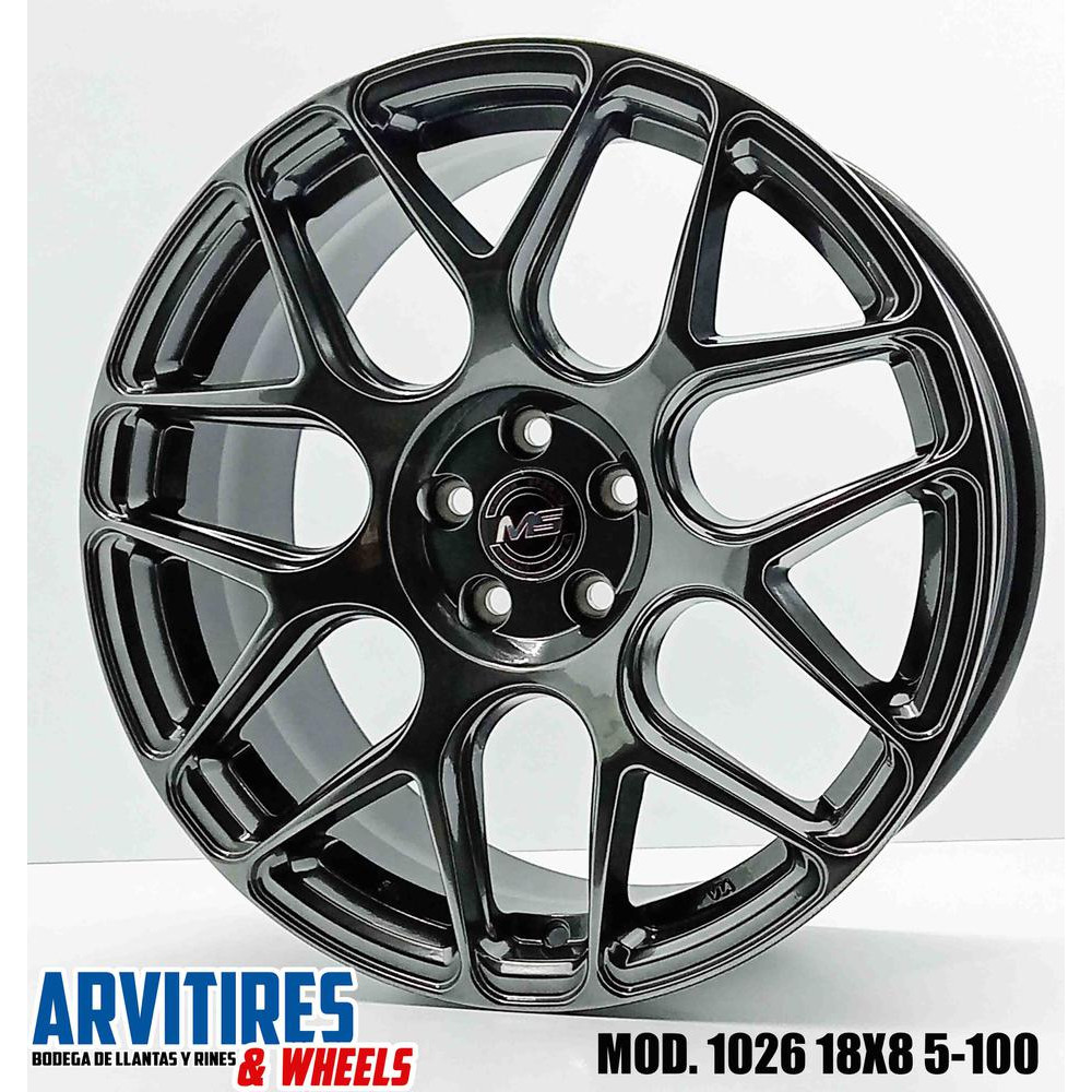 RIN 18X8 5-114 3 HYPER BLACK MOD 1026