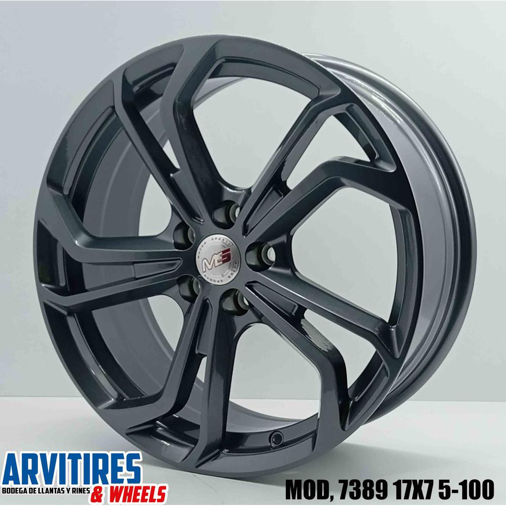 RIN 17X7 5-100 MS GUNMETAL MOD 7389