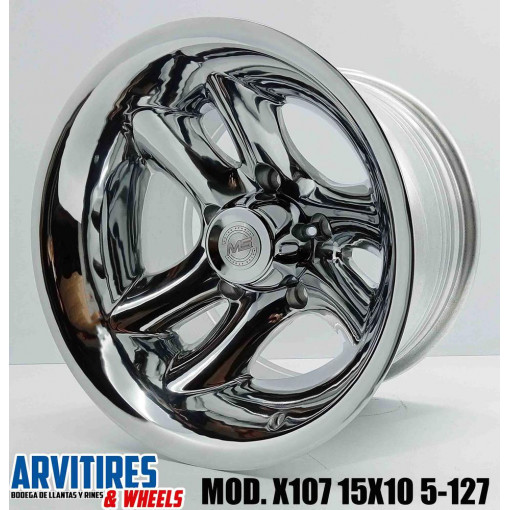 RIN 15X10 5-127 MS POLISHED MOD X107