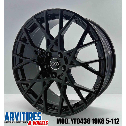 RIN 19X8 5-112 FF BLACK MACHINE MOD YF0436
