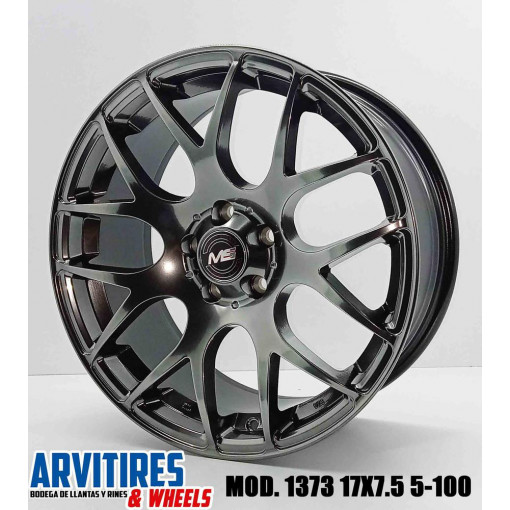 RIN 17X7 5 5-100 HYPER BLACK MOD 1373